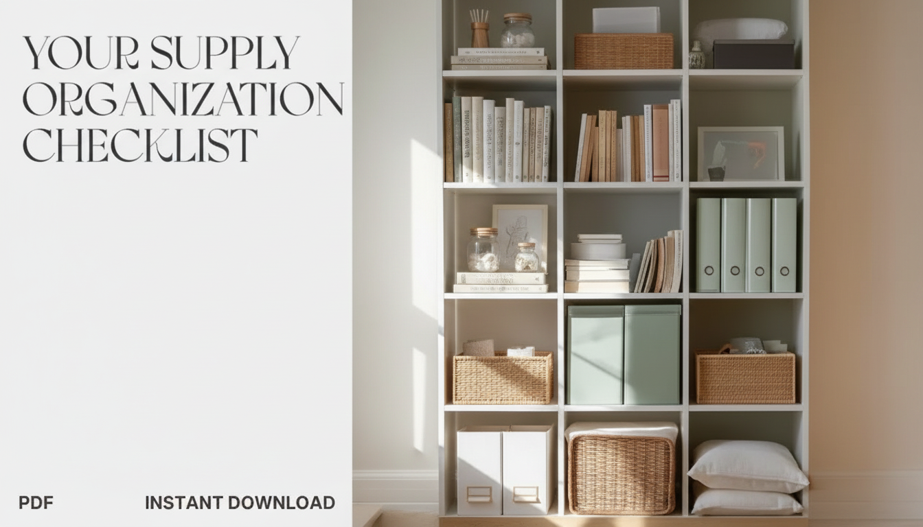 Printable Craft Supply Organization Checklist (Download)